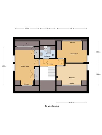 Floorplan - Bronsweg 30, 8222 RB Lelystad