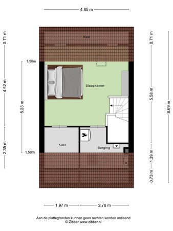 Plattegrond - Renesselaan 87, 5035 BC Tilburg 