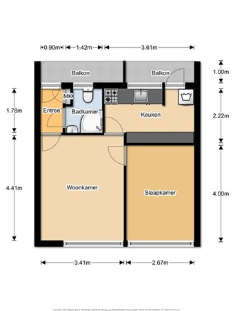 Plattegrond - Trouwlaan 267, 5021 WK Tilburg 