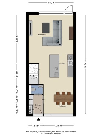 Plattegrond - Kapelaan Sleegersstraat 31, 5063 CN Oisterwijk 