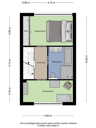 Plattegrond - Kapelaan Sleegersstraat 31, 5063 CN Oisterwijk 