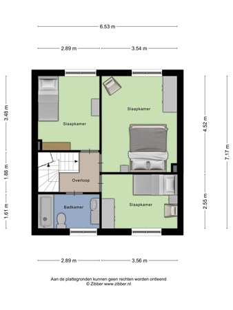 Plattegrond - Blazoen 4, 5081 PT Hilvarenbeek 