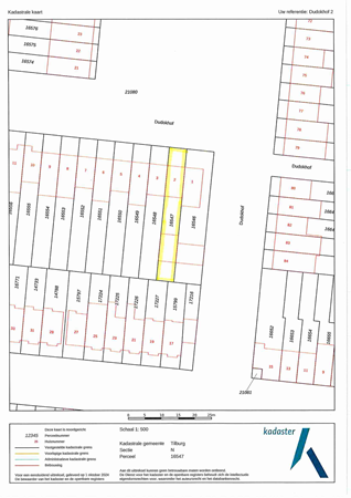 Plattegrond - Dudokhof 2, 5041 EW Tilburg 