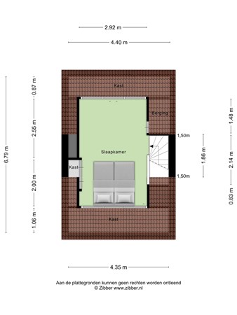 Plattegrond - Nachtegaalstraat 6, 5022 AK Tilburg 