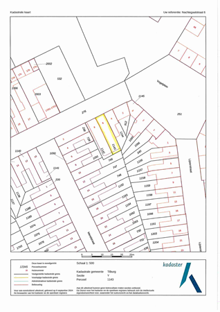 Plattegrond - Nachtegaalstraat 6, 5022 AK Tilburg 