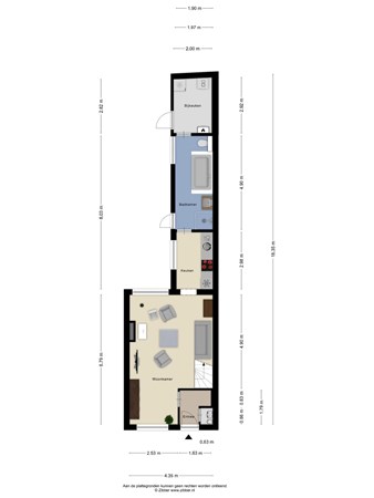 Plattegrond - Nachtegaalstraat 6, 5022 AK Tilburg 