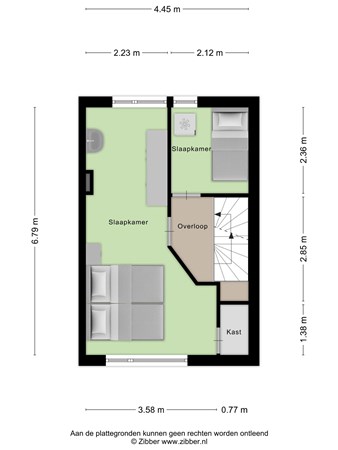 Plattegrond - Nachtegaalstraat 6, 5022 AK Tilburg 