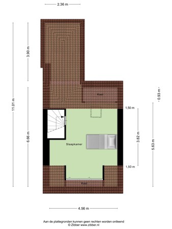 Plattegrond - Vendeliersstraat 91, 5021 HR Tilburg 