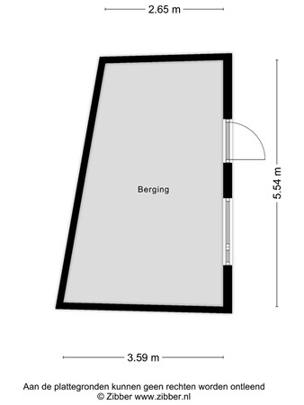 Plattegrond - Vendeliersstraat 91, 5021 HR Tilburg 