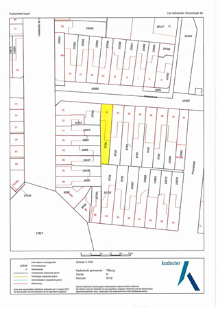 Plattegrond - Pironstraat 44, 5041 GK Tilburg 