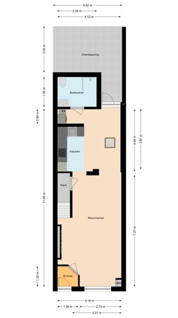 Plattegrond - Oeralweg 38, 5022 GS Tilburg 