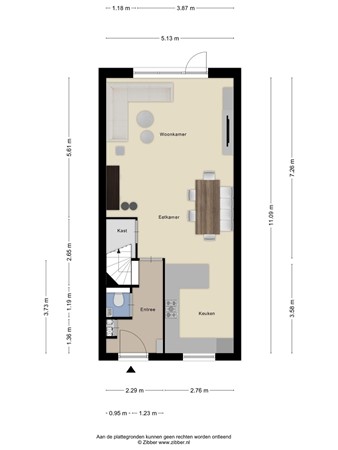 Plattegrond - Bisschop Janssensstraat 28, 5014 PK Tilburg 