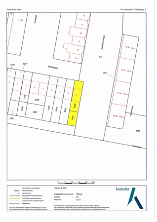 Plattegrond - Elandsgang 1, 5042 LP Tilburg 