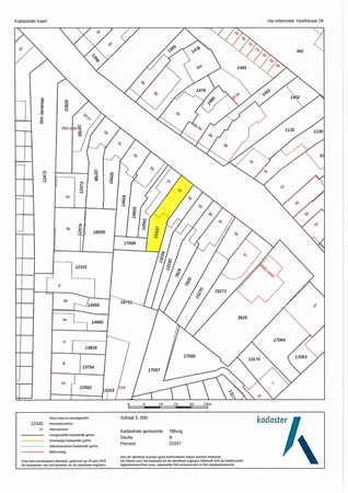 Plattegrond - Hoefstraat 29, 5046 BA Tilburg 