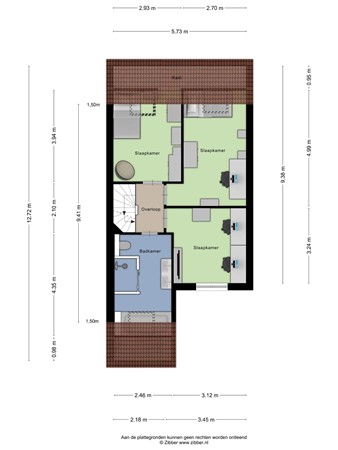 Plattegrond - Hontenissestraat 13, 5045 CA Tilburg 