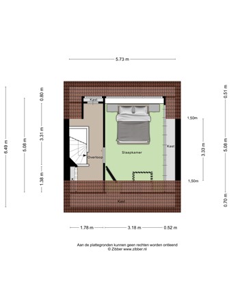 Plattegrond - Hontenissestraat 13, 5045 CA Tilburg 
