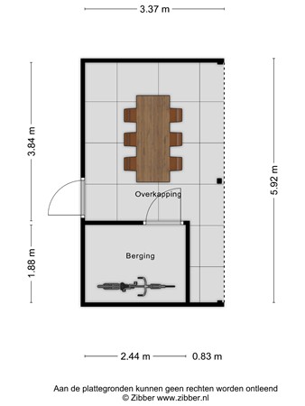 Plattegrond - Hontenissestraat 13, 5045 CA Tilburg 