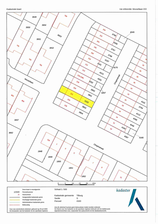 Plattegrond - Mozartlaan 222, 5011 SV Tilburg 
