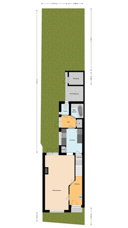 Plattegrond - Kardinaal Vaughanstraat 37, 5046 DP Tilburg 