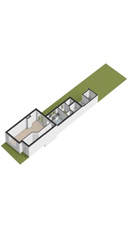 Plattegrond - Kardinaal Vaughanstraat 37, 5046 DP Tilburg 