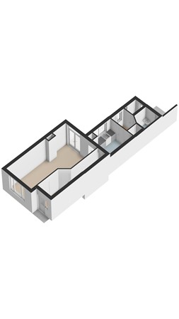 Plattegrond - Kardinaal Vaughanstraat 37, 5046 DP Tilburg 