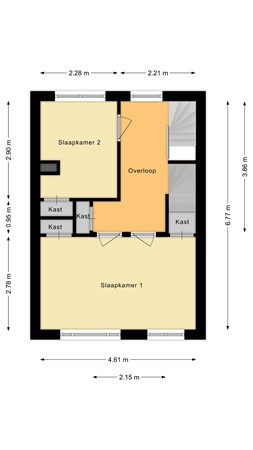 Plattegrond - Kardinaal Vaughanstraat 37, 5046 DP Tilburg 
