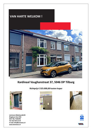 Brochure -  - Kardinaal Vaughanstraat 37, 5046 DP Tilburg