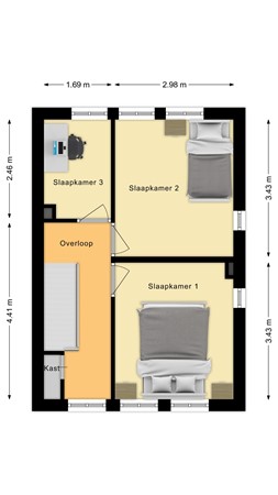Plattegrond - Commelinplein 6, 5014 KN Tilburg 