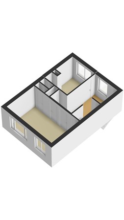 Plattegrond - Kardinaal Vaughanstraat 37, 5046 DP Tilburg 