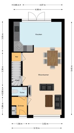 Plattegrond - Renkumlaan 11, 5035 EA Tilburg 