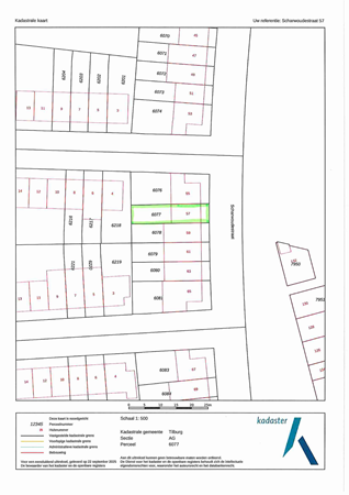 Plattegrond - Scharwoudestraat 57, 5035 LP Tilburg 