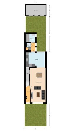 Plattegrond - Trouwlaan 204, 5021 WR Tilburg 