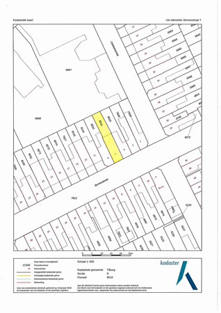 Plattegrond - Borneostraat 7, 5014 BM Tilburg 