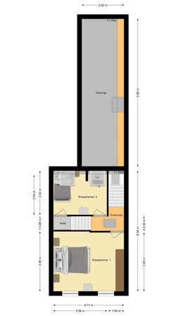 Plattegrond - Nijverstraat 162, 5041 AK Tilburg 