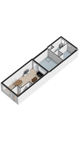 Plattegrond - Kasteeldreef 26, 5046 CT Tilburg 