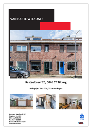 Brochure -  - Kasteeldreef 26, 5046 CT Tilburg