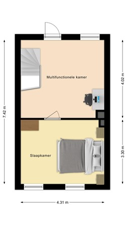 Plattegrond - Hooistraat 12, 5025 KE Tilburg 