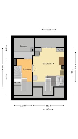 Plattegrond - Coba Pulskenslaan 9, 5025 WD Tilburg 
