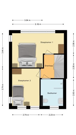 Plattegrond - Valentijnstraat 20, 5014 KG Tilburg 