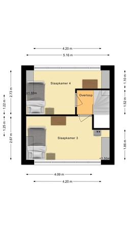 Plattegrond - Valentijnstraat 20, 5014 KG Tilburg 