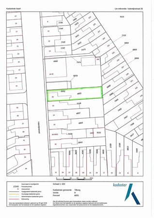 Plattegrond - Valentijnstraat 20, 5014 KG Tilburg 