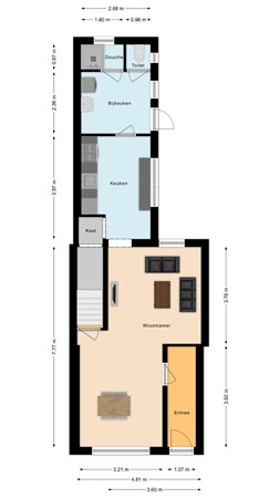 Plattegrond - Lijnsheike 18, 5011 LC Tilburg 