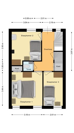 Plattegrond - Arent Van 'S Gravesandestraat 6, 5041 KB Tilburg 