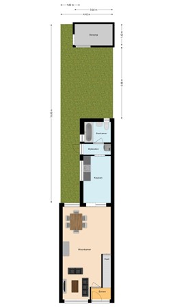 Plattegrond - Ratinéstraat 11, 5046 CN Tilburg 