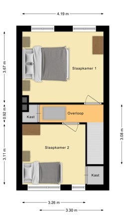 Plattegrond - Ratinéstraat 11, 5046 CN Tilburg 