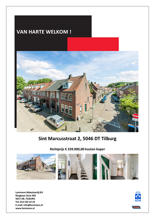 Brochure -  - Sint Marcusstraat 2, 5046 DT Tilburg