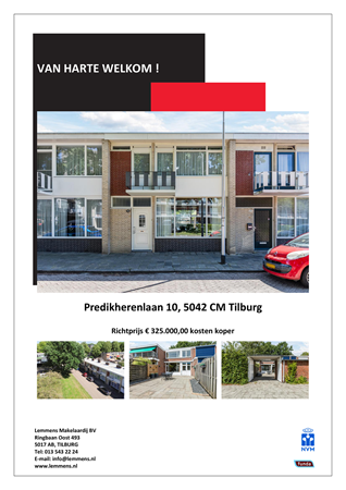 Brochure -  - Predikherenlaan 10, 5042 CM Tilburg