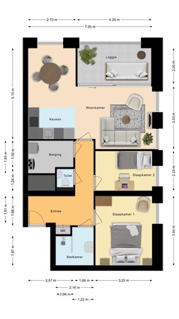 Plattegrond - Limanstraat 101, 5017 BJ Tilburg 