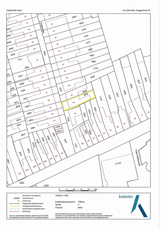 Plattegrond - Roggestraat 54, 5025 MB Tilburg 