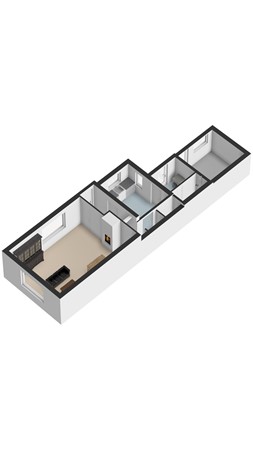 Plattegrond - Van de Coulsterstraat 33, 5021 BK Tilburg 